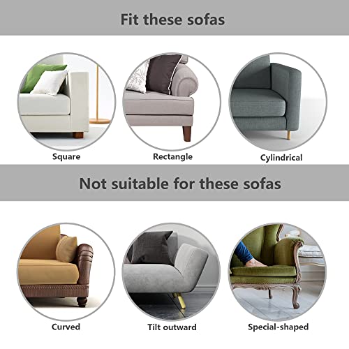 32.8 Feet Under Sofa Toy Blocker,Adjustable Gap Bumper,Sectional Connectors For Sliding Sofas,Bumper Guard For Avoid Things Sliding Under Couch & Furniture(Include 19.6" Adhesive Mounting Strap) #TOP5