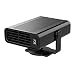 ZEIYUQI Riscaldatore Portatile 12v 24v,Riscaldatore di Riscaldamento e Raffreddamento,Sbrinamento e Disappannamento,Angolo di Regolazione della Rotazione,Black12V