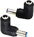 CGTime 90 Degree Angle DC5.5x2.1mm Male to Female Adapter 5 Volt DC Barrel Power Jack Charging Cable Connector for Tablet (DC5.5x2.1mm)(2pack)