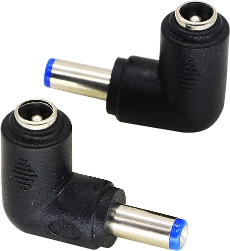 zdyCGTime - Cable de carga para tablet (90 grados, CC, 5,5 x 2,1 mm, adaptador macho a hembra, 5 V,...