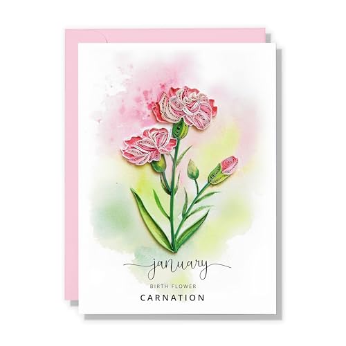 TUMYBee Birth Flower Card January