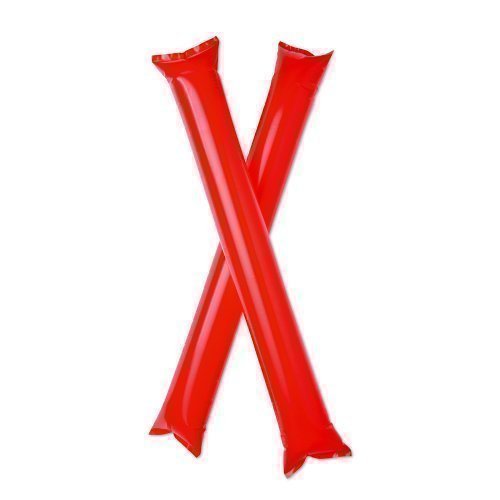 eBuyGB Cheering Sticks - Bang Bang Noise Makers / Clappers for Football AND Sports Events (Red) โ image 1