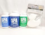 Spa Marvel Trio with a Free Oil Absor Duck - Bundle of Water Treatment and Conditioner, Filter Cleaner, Cleanser