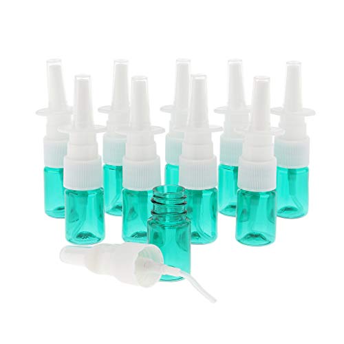10 botellas de plástico de 5 ml para dispensar perfume de lavado, color verde