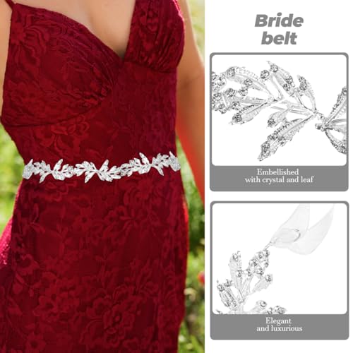 GALPADA Waist Chain Belt for Wedding Bridal Waistband Bride Waist Ornaments Wedding Dress3