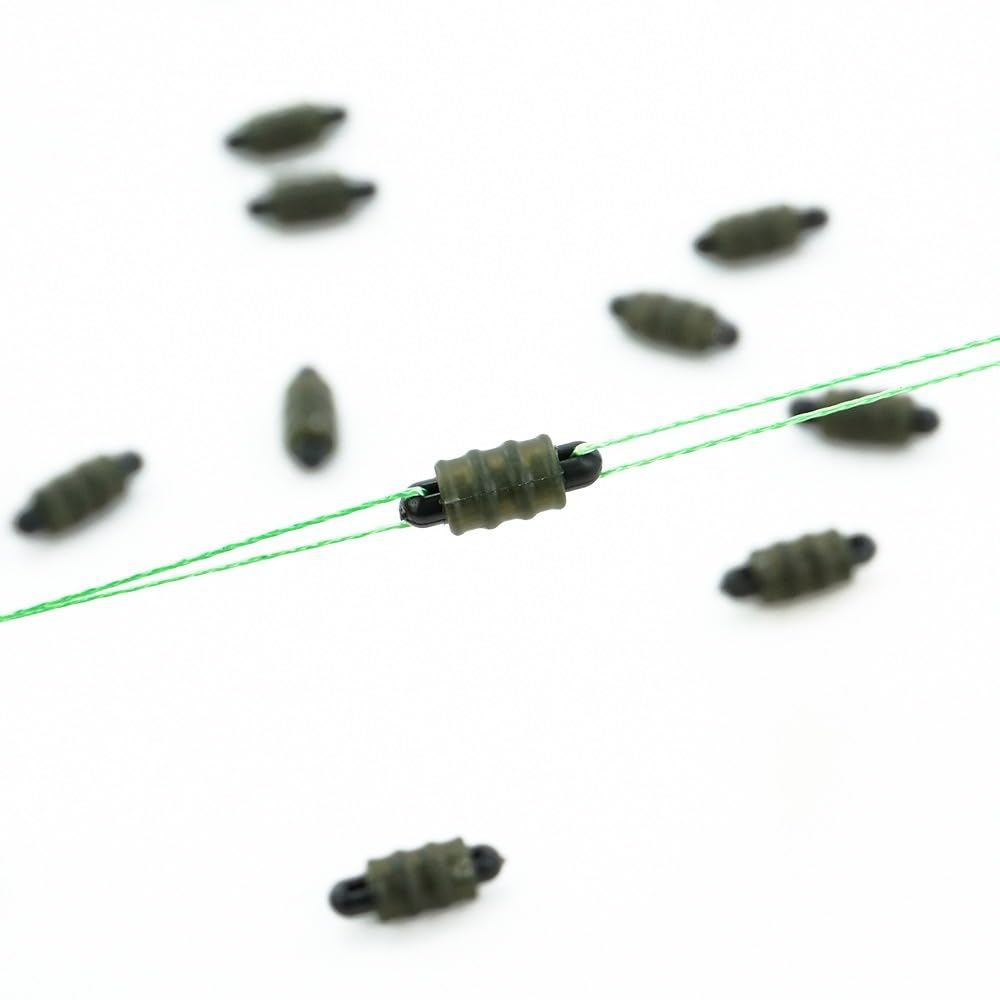 Jadeshay Tapón de Línea de Pesca 20 Piezas, Conectores de Carpa Alimentador Accesorios