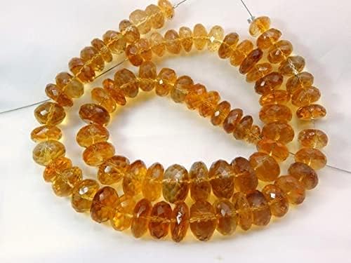 Citrine perles rondelles pour créer vos bijoux d'été bohèmes
