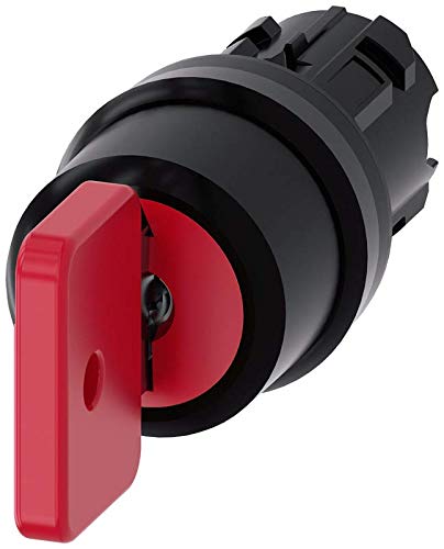 Interrupteur à clé 22mm Siemens 3SU10004FL510AA0 IP69K bouton rotatif plastique