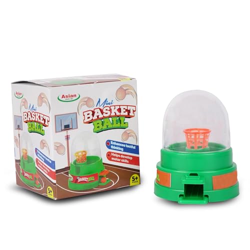 Image of Asian Mini Basketball & Slide N' Match Game Combo Pack - Travel & Pocket Game for Kids | Indoor & Outdoor Fun | Birthday & Return Gift for 3+ Years