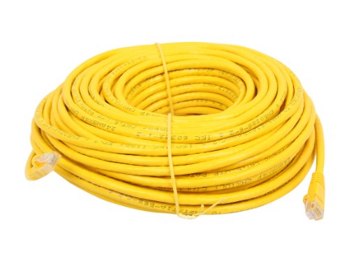 Cable UTP Cat 6 100 ft Amarillo RJ45 miniatura 2
