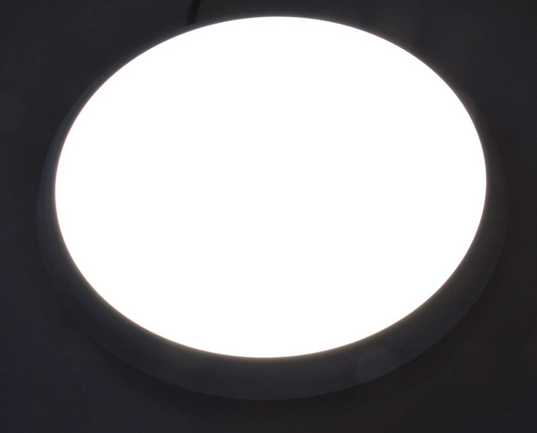 ChiliTec LED Deckenleuchte mit Bewegungsmelder 26cm IP54 Innen Aussen - Präsenzmelder Dämmerungssensor - 22W 2200Lm 40mm Flach - Rund Feuchtraumleuchte HF Radar Sensor 4000k Weiß
