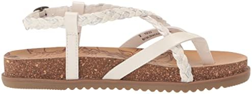 Blowfish Malibu Kids Girls Foxtail-k Sandal, Coconut/White Meteorite, 1 Little Kid | Image 5