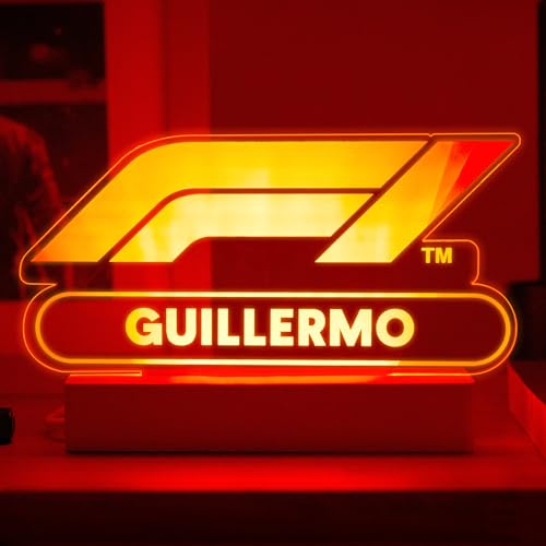 Transparent Gift Lámpara Personalizada Logo de Fórmula 1 con