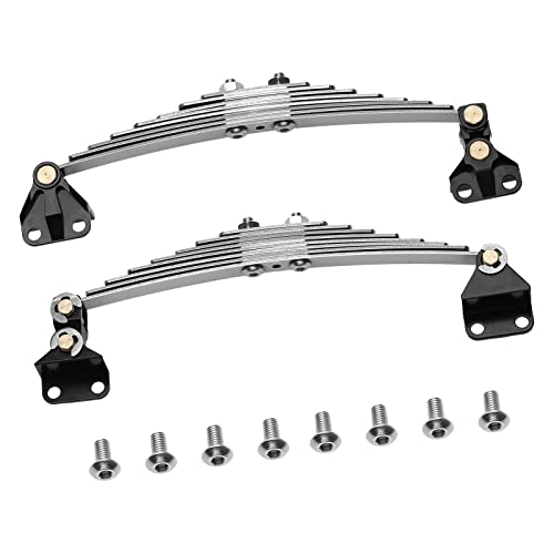 Garende Leaf Spring Shock Absorber Components for 1/14 Scale RC Car Crawler with Straight Plate, unpowered suspensions