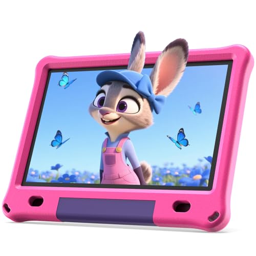 VOLENTEX Tablet infantil de 10 pulgadas con funda, tablet Android de 10 pulgadas para niños, 6 GB...