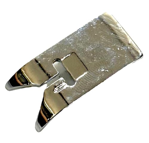 Image of ZENITH Zig Zag Foot Pressure Foot Snap on Type for Automatic Electric Low Shank Sewing Machines Suitable for Usha Janome Brother Singer etc Steel Finish (Zig Zag Foot)
