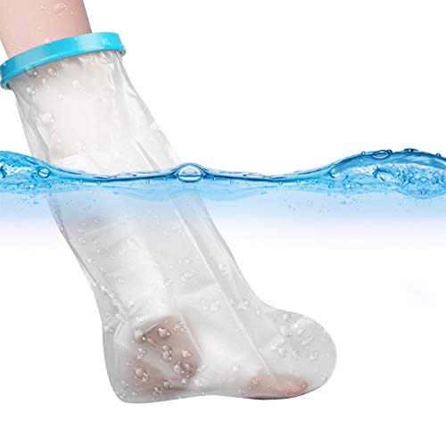 UpGoing Waterproof Leg Cast Cover for Shower Bath, Shower Cast Protector Watertight Bag Covers for Broken Surgery Leg Foot Ankle Wound and Burns - Half Leg Size (25