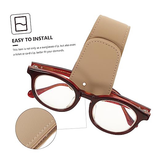 VICASKY 2 Unidades Porta Óculos Carro Porta-óculos Para Carro Porta Óculos De Sol Clipe De Bilhete D