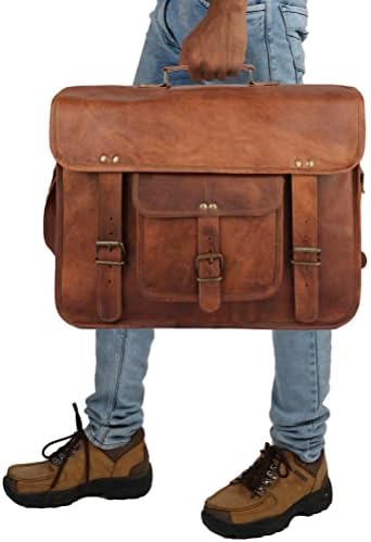 The Vintage Stuff Leather Travel Messenger Office Crossbody Laptop Briefcase College Satchel Computer Bag for Men and women 7 The Vintage Stuff Leather Travel Messenger Office Crossbody Laptop Briefcase College Satchel Computer Bag for Men and women