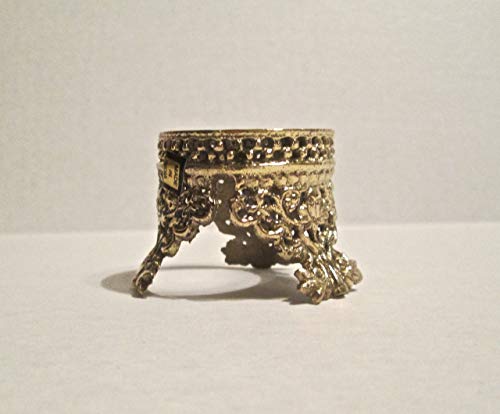 G.I.I Solid Brass S. Crown Design Egg Holder, Crystal Ball Holder/Stand, Gemstone Sphere Holder