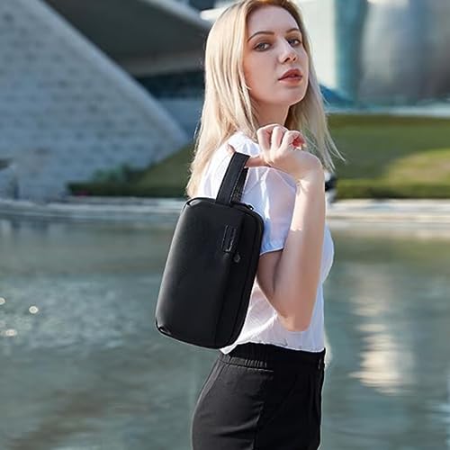 ALMEKAQUZ Men's Handbag Clutch Bag, Waterproof Clutch Bag for Men, Stylish & Durable Men's Carry-all Bag with Multiple Pockets