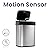 NINESTARS DZT-12-5 Bedroom or Bathroom Automatic Touchless Infrared Motion Sensor Trash Can, 3 Gal 12L, Stainless Steel Base (Rectangular, Black Lid)