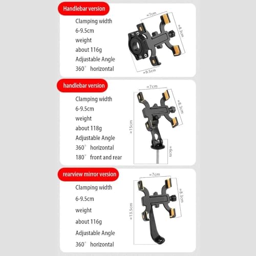 Support de téléphone pour vélo universel guidon aluminium VTT - 6