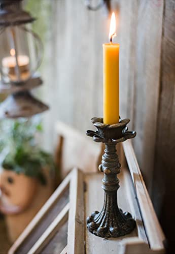 Olorvela Beeswax Candles Taper Candles Handmade Candle Sticks 100% Pure Beeswax Smokeless And Dripless Beeswax Tapered Candles(Yellow, 8" 12 Pack) #TOP7