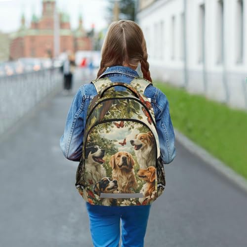 Dog Backpack for Students Boys Girls Dog School Bag Travel Daypack Rucksack3