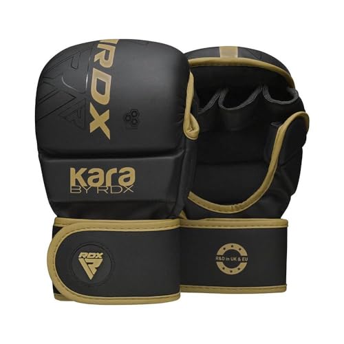 RDX Grappling Gloves F6 Matte Golden-M
