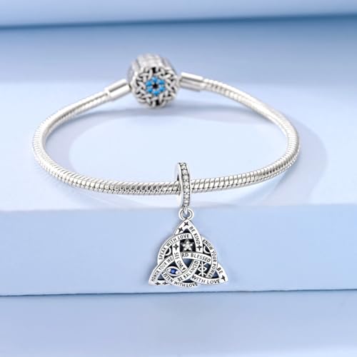 Image of 925 Sterling Silver Charms,Hypoallergenic Beads,Compatible with Pandora Bracelets and Necklaces,Women Holiday Gift Pendants