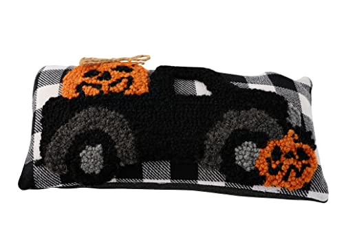 Coussin Halloween mini camion Mud Pie décoratif pour salon - 6