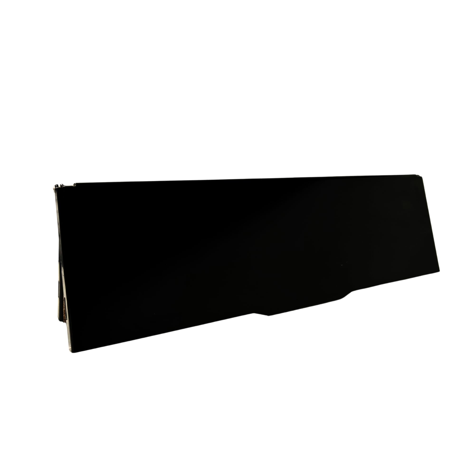 Horizontal Letterbox Draught Excluder | Front Door Mail Box Strong Magnetically Sealing Letterbox Draft Excluder | Made in the UK | Metal Construction Magflap® MK3 | (Satin Black) | Magman®