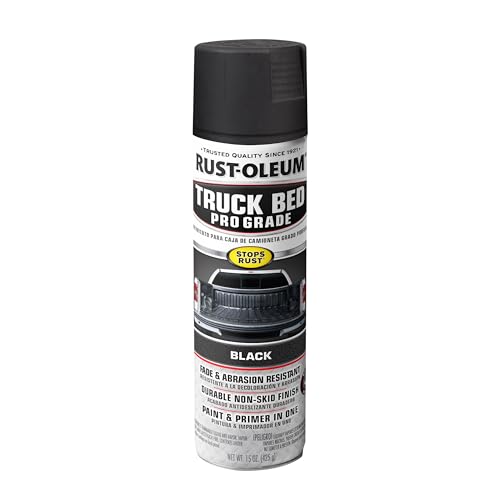 Rust-Oleum 272741 Automotive Professional Grade Truck Bed Coating Spray, 15 oz, Matte Black, (Pack of 1)
