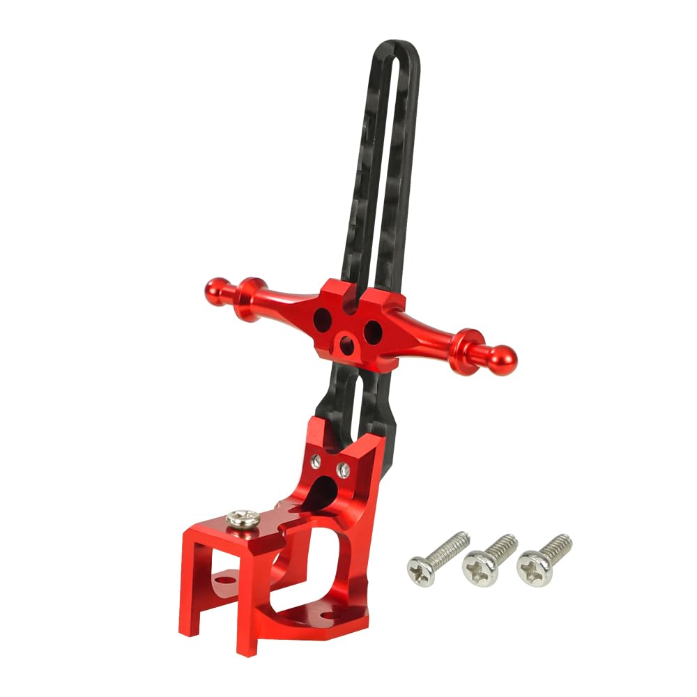 MICROHELI Anti-Rotation Guide W/Canopy Mount and Tail Boom Mount (RED) - GOOSKY S1