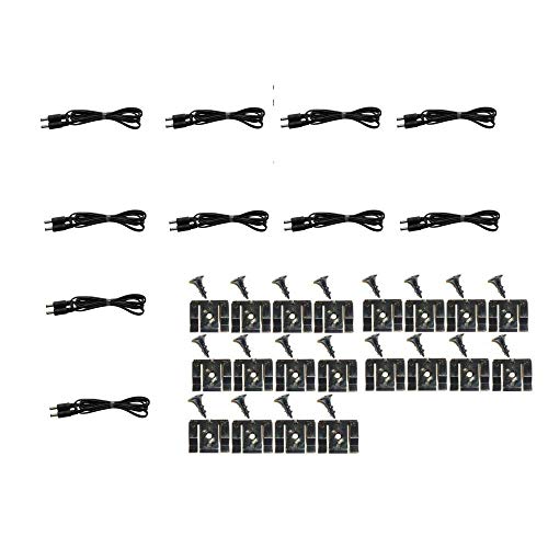 3 Foot Cable Accessory Pack LED Connecting Cables from Inspired LED 10 Three Foot Cables with 20 Clips and 20 Screws