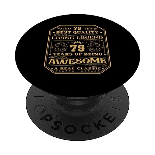 79 años siendo increíble 79 cumpleaños hombre PopSockets PopGrip Intercambiable