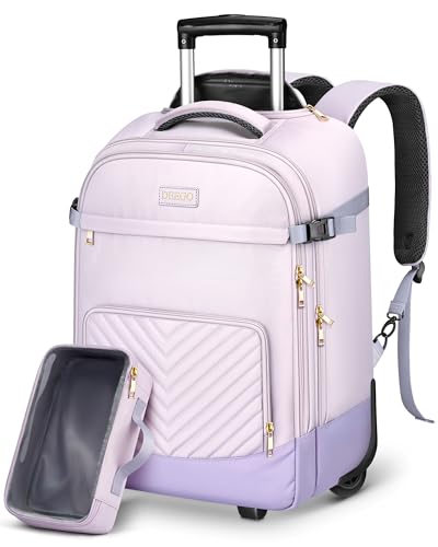 DEEGO 40L Travel Rolling Backpack