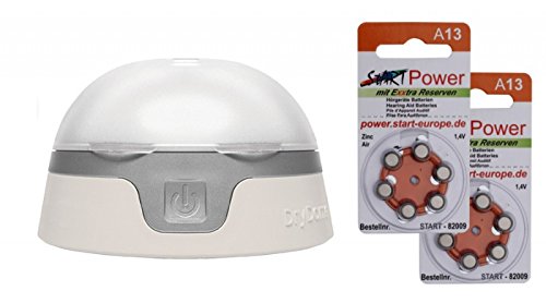 82033-DryDome Trockner für Hörgeräte inkl. StartPower Hörgerätebatterien A13 (12 Stück)