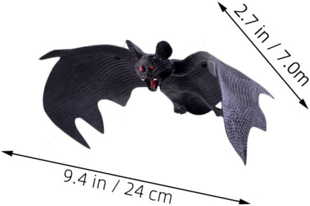 BESPORTBLE 8pcs Realistic Halloween Bat Pendants Hanging Decorations, Large and Small Simulation Flying Bats for Indoor Outdoor Party, Halloween Scene Decor Tree Wall Door Hanging Ornaments