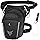 Eshow Beintasche Motorrad für Herren Damen, Oberschenkeltasche Gürteltasche Erweiterbare Stauraum, Bauchtasche mit 1 Flaschenhalter 2 Karabinern Reflexstreifen für Wandern Radfahren Schwarz