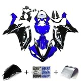 Artudatech Kit de Carénage de Capot Motocyclette avec Revêtement de Carrosserie Customizable Logo Patten pour Yamaha YZF 1000 R1 2007-2008#107