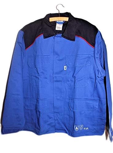HB Störlichtbogenschutz Arbeitsjacke royal/navy/rot Schutzjacke Jacke Arbeit, Größe:46