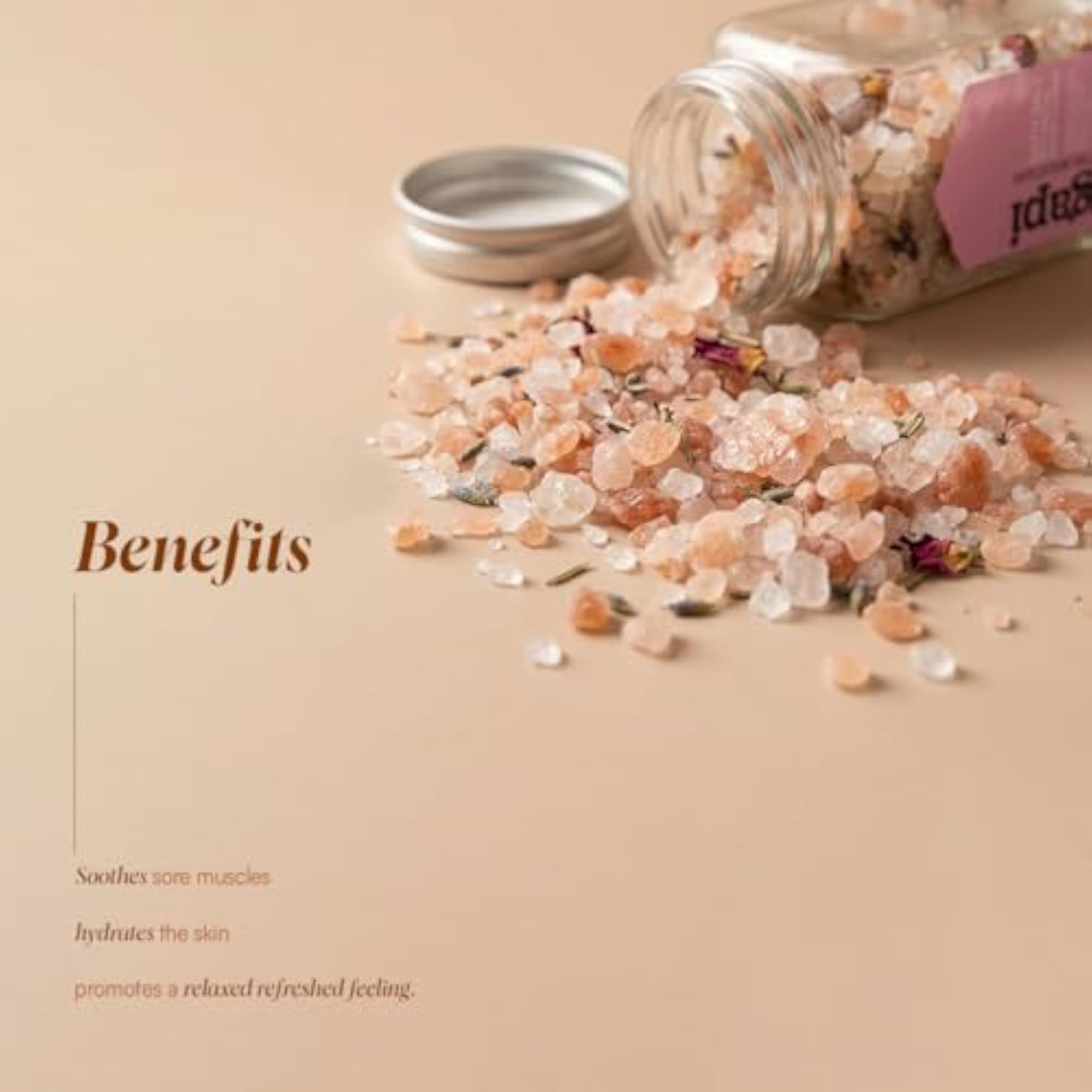 Sikkim Botanical Bath Salt with Himalayan Pink Salt, 100gm