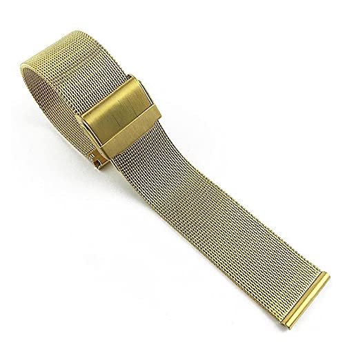 Bracelet de montre 20mm 22mm en acier inoxydable avec boucle double verrouillage robuste