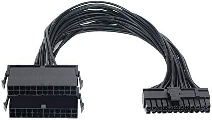 2 Pack 24 Pin 20+4 Dual Multiple PSU Power Supply Cable Splitter Adapter 1 Feet 18AWG for ATX Motherboard Extension Kit