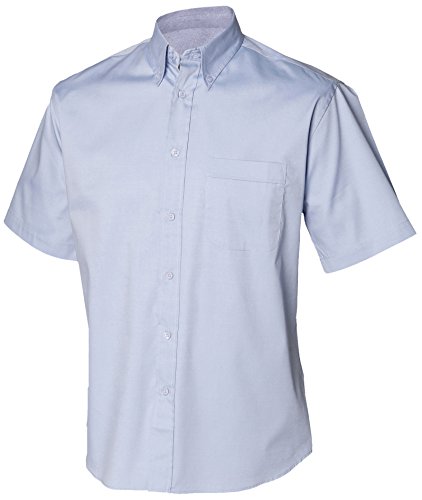 Henbury - Camicia Casual - Uomo Blu Chiaro 19