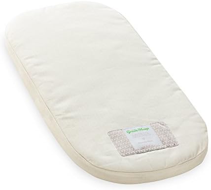The Little Green Sheep Natural Carrycot Mattress, Breathable Baby Mattress for Birth to 6 Months, to fit Bugaboo Donkey Only, 30x67.5cm