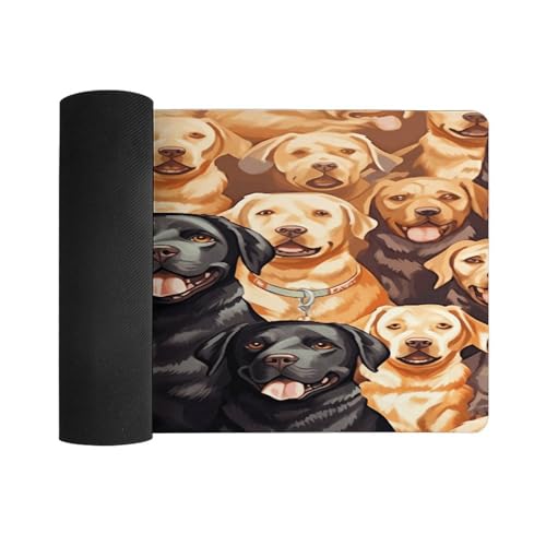 Labrador Retriever Dogs Desk Pad Large Office Desk Mat miniatura 3