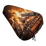 Large adaptabilité : ce grand coussin de siège de vélo en bois de chauffage est adapté à une large gamme de vélos, y compris les vélos confortables, les VTT, les vélos pliants, les vélos de route et les vélos croiseurs, ce qui en fait un accessoire idéal pour tous les amateurs de cyclisme. Le grand coussin de siège de cheminée Burning Firewood pour vélo est également un accessoire de vélo polyvalent pour les vélos spinning, les vélos électriques, les sièges de ville, de montagne, de route, de course et de VTT